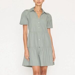 Brochu Walker Sage Green Mini Dress